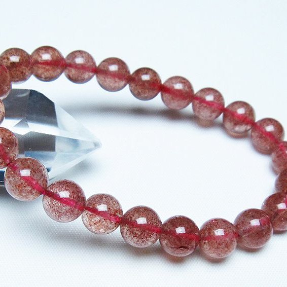 アフリカンストロベリークォーツ ブレスレット 9mm [T381-2562]