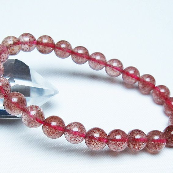 アフリカンストロベリークォーツ ブレスレット 8mm [T381-2567]
