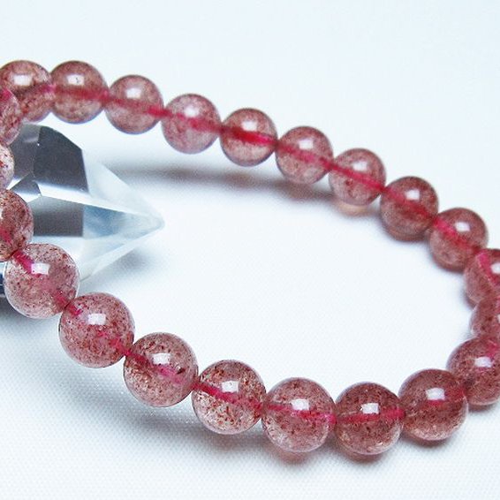 アフリカンストロベリークォーツ ブレスレット 9mm [T381-2591]