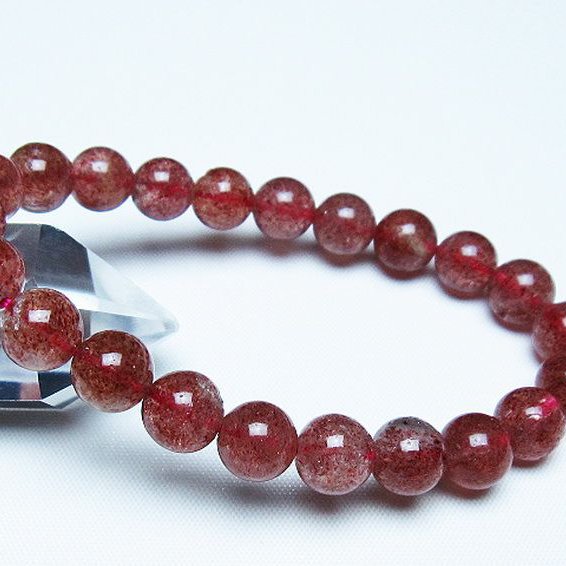 アフリカンストロベリークォーツ ブレスレット 9mm [t381-2592]