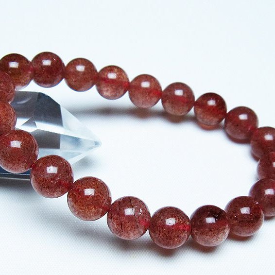 アフリカンストロベリークォーツ ブレスレット 10mm [T381-2597]