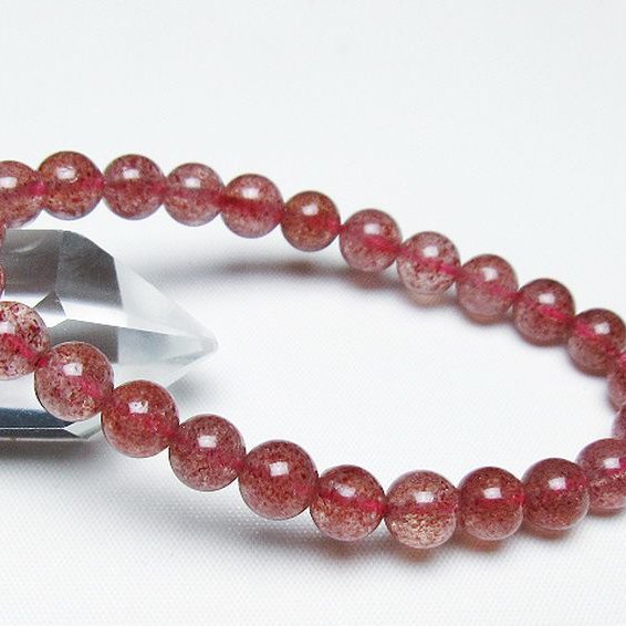 アフリカンストロベリークォーツ ブレスレット 8mm [t381-2748]