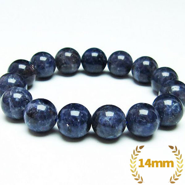 アイオライト ブレスレット 14mm [T383-4287]