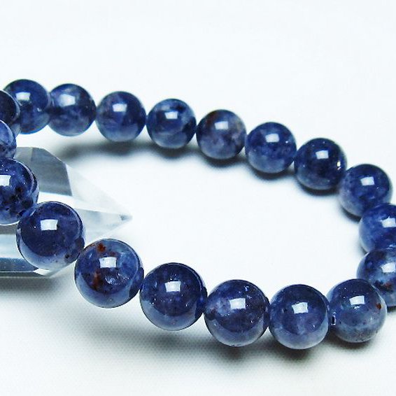 アイオライト　ブレスレット　10mm アイオライト ブレスレット 10mm [t383-4785]
