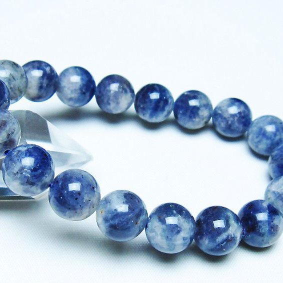 めちゃ綺麗　最高級　アイオライトブレスレット　3-10 アイオライト ブレスレット 12mm [t383-4913]