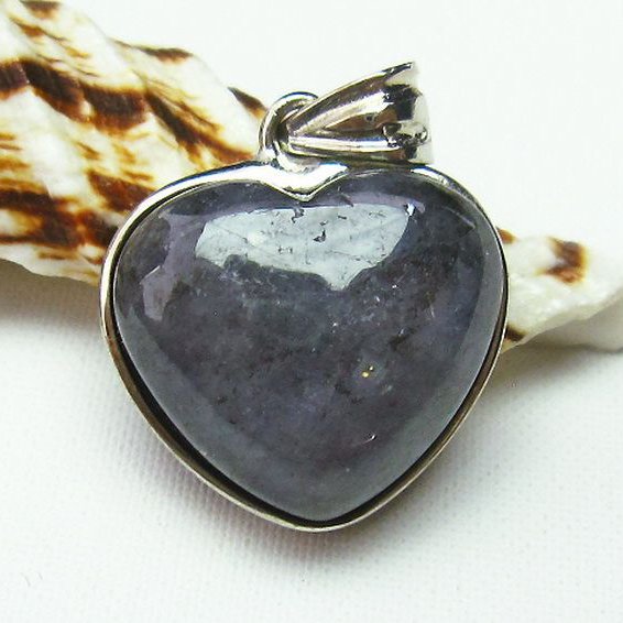 タンザナイトハート ペンダント [T384-1088]