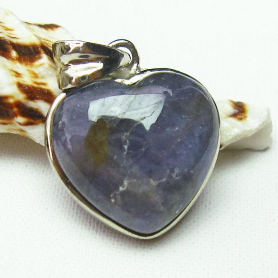 タンザナイトハート ペンダント [T384-1093]