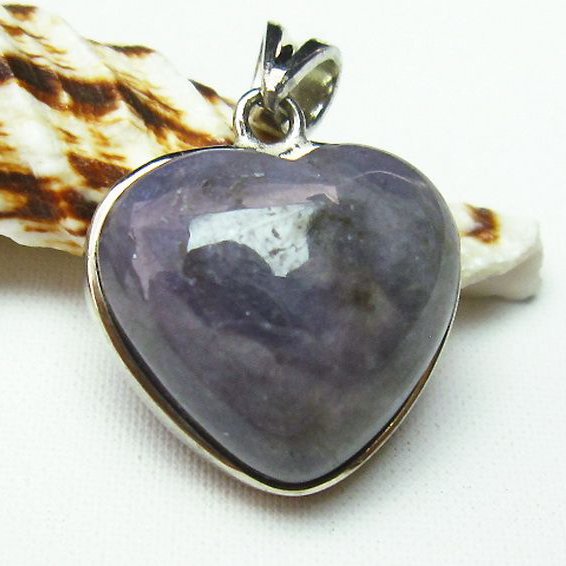 タンザナイトハート ペンダント [T384-1126]