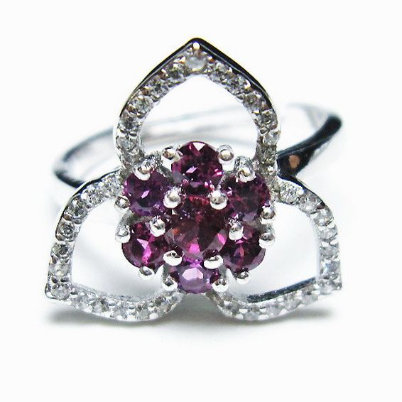 キャンディピンク ガーネット 指輪 (12号)[T384-1474]