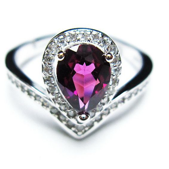 キャンディピンク ガーネット 指輪 (12号)[T384-1483]