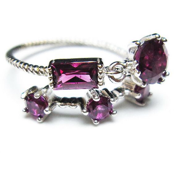 キャンディピンク ガーネット 指輪 (11号) [t384-1492]