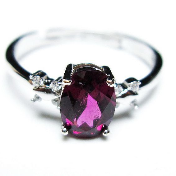 キャンディピンク ガーネット 指輪 (12号)[T384-1514]