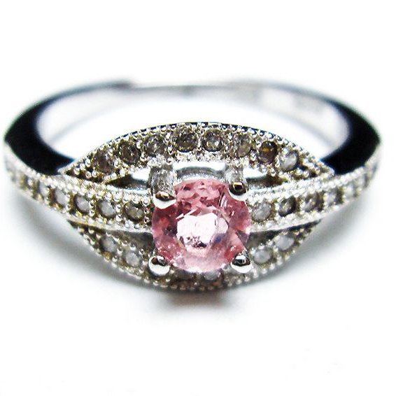 赤トルマリン 指輪 (11号) [t384-1526]