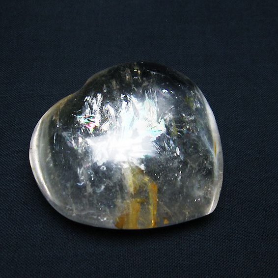 ヒマラヤ水晶 ハート 置物[T387-14044]