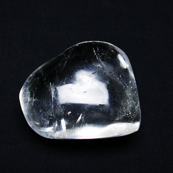 ヒマラヤ水晶ハート 置物[T387-14229]