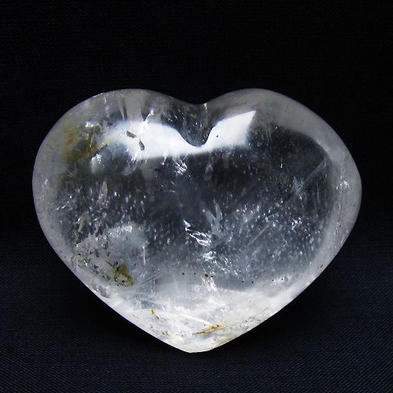 ヒマラヤ水晶 ハート 置物 [t387-14494]