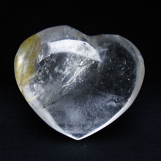 ヒマラヤ水晶ハート 置物 [t387-14508]