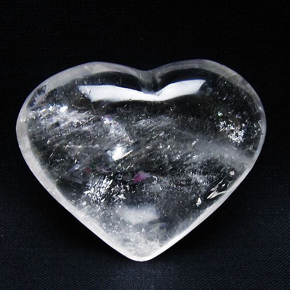 ヒマラヤ水晶ハート 置物 [t387-14557]