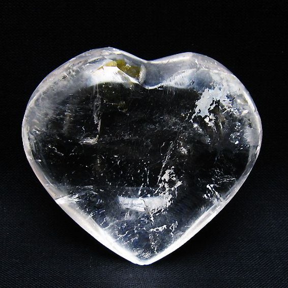 ヒマラヤ水晶ハート 置物 [t387-14576]