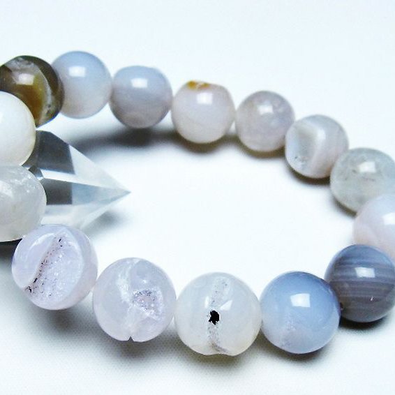 アゲート笑口 ブレスレット 14mm [T39-3074]