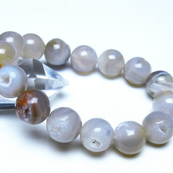 アゲート笑口 ブレスレット 14mm [t39-3415]