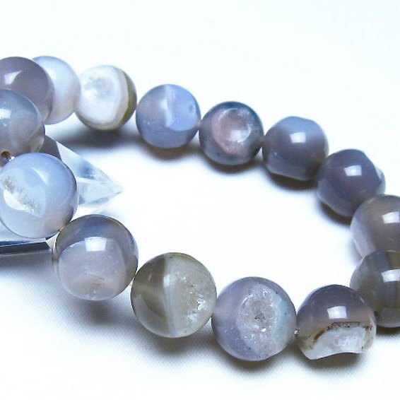 アゲート笑口 ブレスレット 14mm [t39-3418]