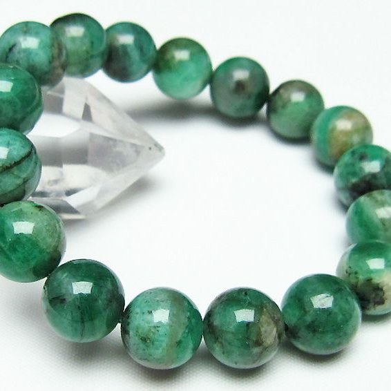 エメラルド ブレスレット 12mm [t398-6581]