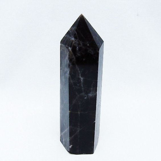 モリオン 純天然 黒水晶 六角柱 [t401-4549]