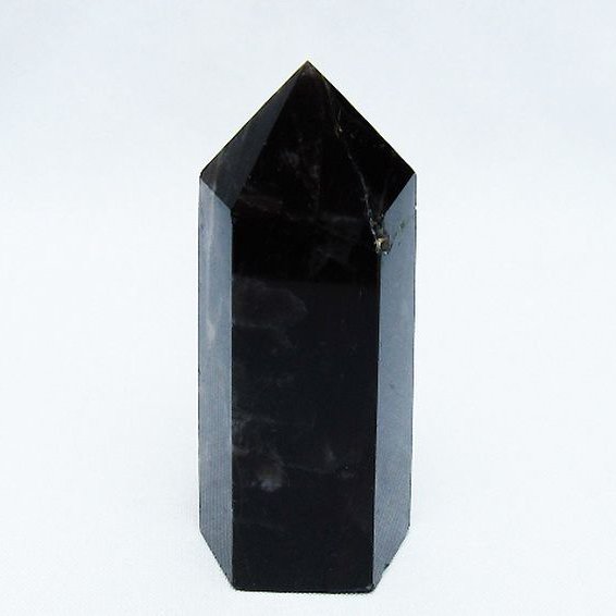 モリオン 純天然 黒水晶 六角柱 [t401-4616]