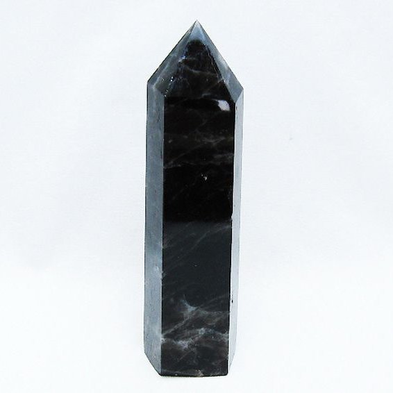 モリオン 純天然 黒水晶 六角柱 [t401-4699]