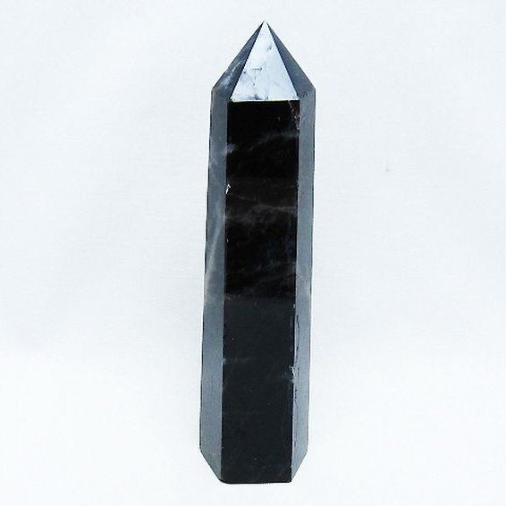 モリオン 純天然 黒水晶 六角柱 [t401-4701]