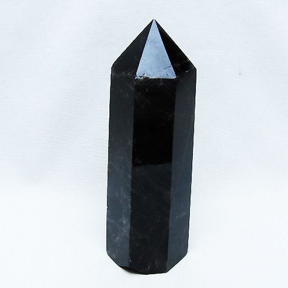 モリオン 純天然 黒水晶 六角柱 [t401-4746]