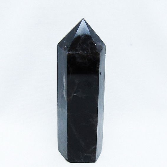 モリオン 純天然 黒水晶 六角柱 [t401-4748]
