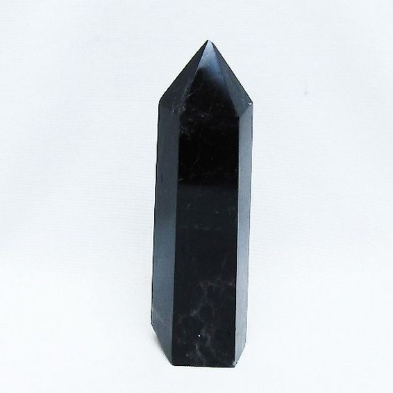 モリオン 純天然 黒水晶 六角柱 [t401-4750]