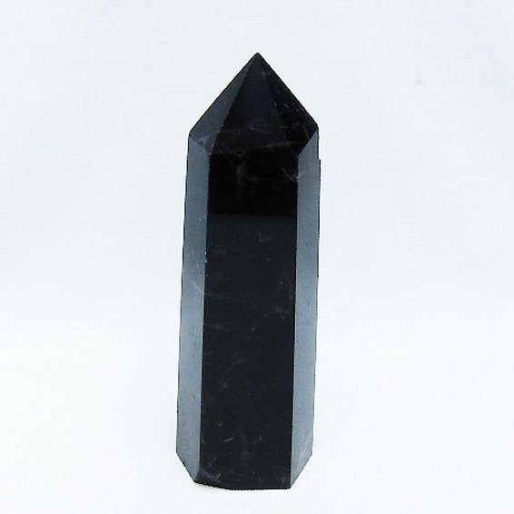 モリオン 純天然 黒水晶 六角柱 [t401-4755]