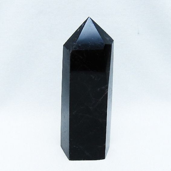 モリオン 純天然 黒水晶 六角柱 [t401-4769]