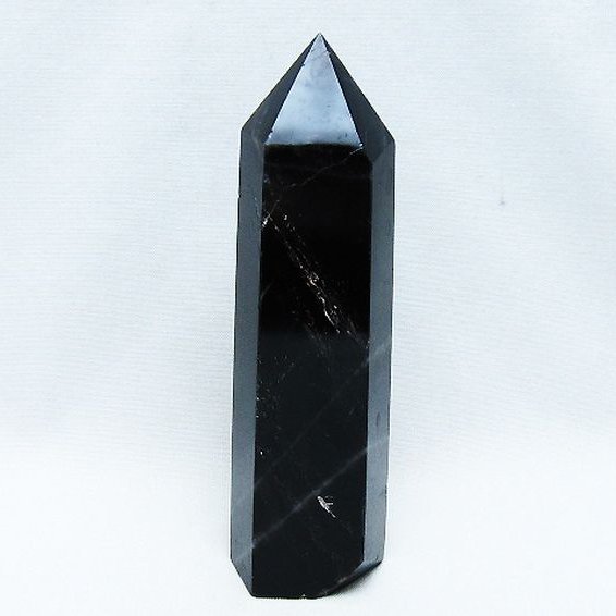 モリオン 純天然 黒水晶 六角柱 [t401-4774]