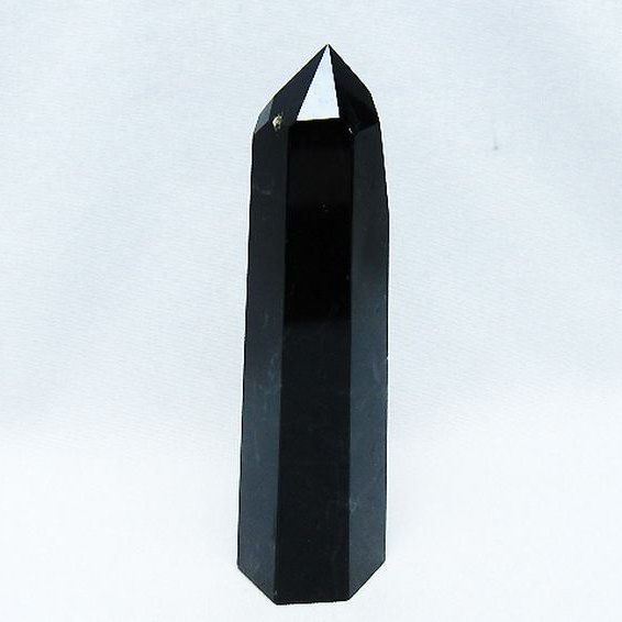 モリオン 純天然 黒水晶 六角柱 [t401-4782]