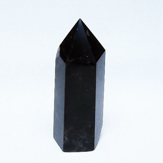 モリオン 純天然 黒水晶 六角柱 [t401-4869]