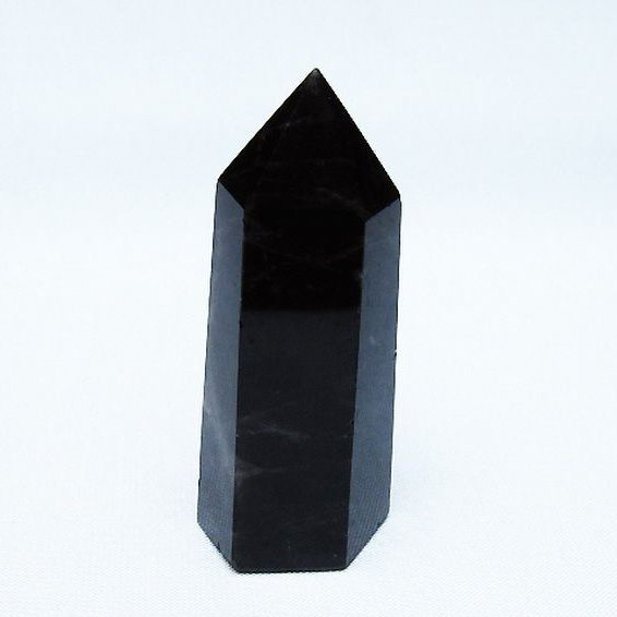モリオン 純天然 黒水晶 六角柱 [t401-4870]