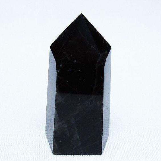 モリオン 純天然 黒水晶 六角柱 [t401-4881]