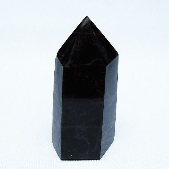 モリオン 純天然 黒水晶 六角柱 [t401-4883]