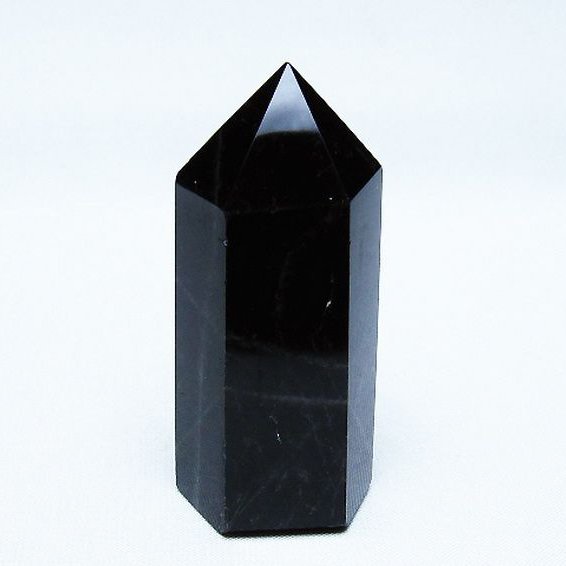 モリオン 純天然 黒水晶 六角柱 [t401-4888]