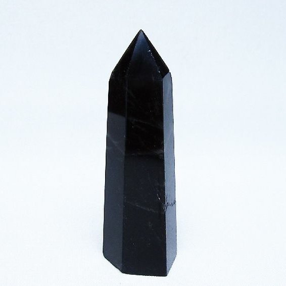 モリオン 純天然 黒水晶 六角柱 [t401-4902]
