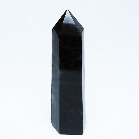 モリオン 純天然 黒水晶 六角柱 [t401-4923]