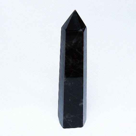 モリオン 純天然 黒水晶 六角柱 [t401-4960]