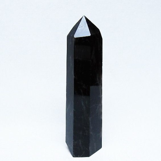 モリオン 純天然 黒水晶 六角柱 [t401-4972]