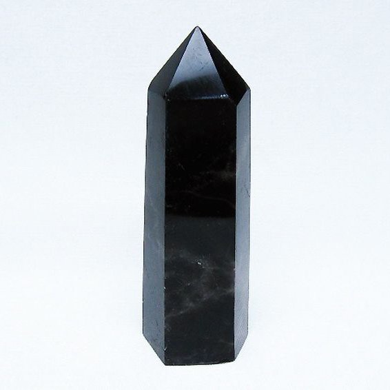 モリオン 純天然 黒水晶 六角柱 [t401-4989]
