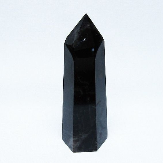 モリオン 純天然 黒水晶 六角柱 [t401-4990]