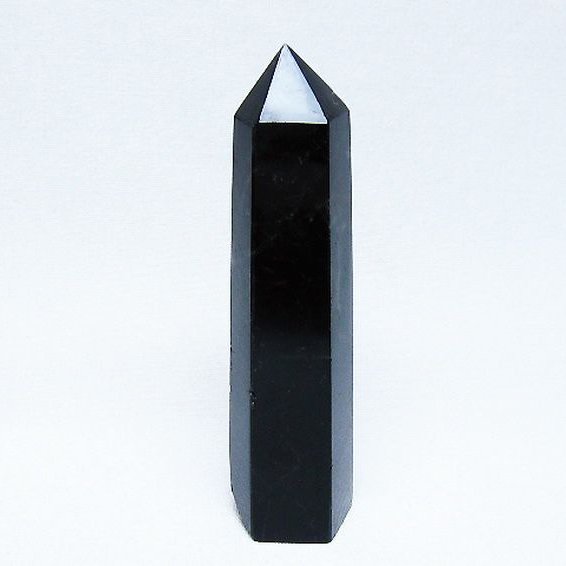モリオン 純天然 黒水晶 六角柱 [t401-5001]